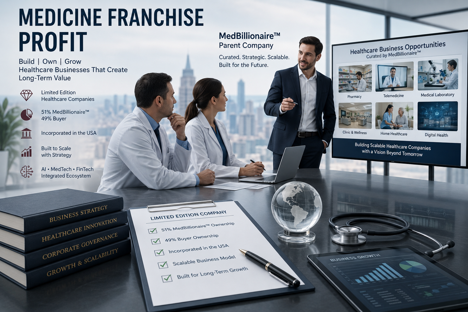 Medicine Franchise Profit Building Long-Term Value Through the MedBillionaire™ Healthcare Business Ecosystem